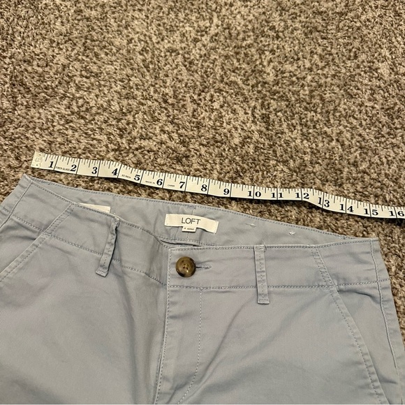 Ann Taylor LOFT Slim Ankle Chino Pant in Light Blue, Size 4 - Picture 9 of 11